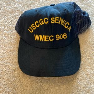 VINTAGE USCGC Seneca WMEC-906 SNAPBACK HAT BLUE MADE USA